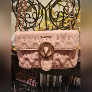 Valentino Pyramid Stud Quilted Leather Crossbody Bag